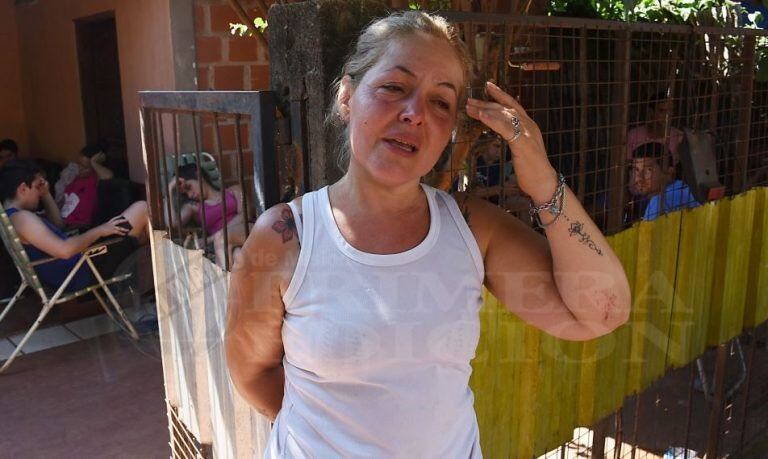 La mamá de Exequiel Aaron Neris, el hincha de River que fue asesinado en Posadas. (Foto: El Territorio)