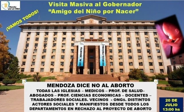 Invitan a una masiva visita al gobernador Cornejo.