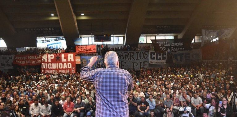 Esteban Castro en el lanzamiento de UTEP (Foto:Clarín)