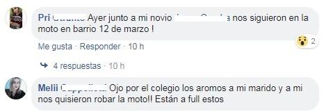 Vecinos alertaron también por las redes sociales.