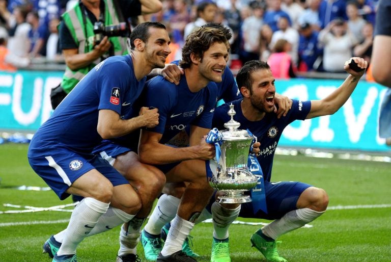 Los jugadores en pleno festejo.