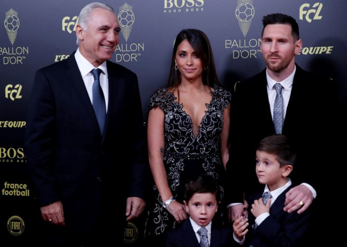 Antonela Roccuzzo y Messi fueron en familia a la entrega del Balón de Oro