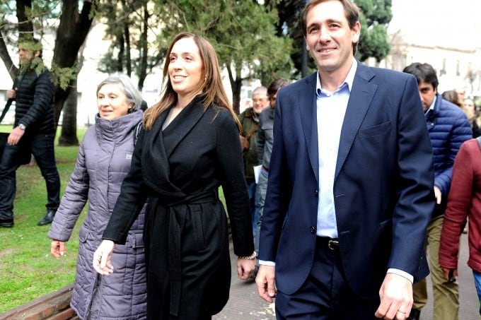 María Eugenia Vidal y Julio Garro. Fotografía: Archivo (web).