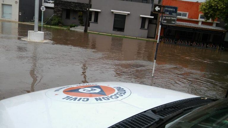 María Susana quedó bajo el agua con el temporal