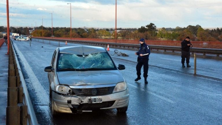 Accidente vial en Viedma (Diario Río Negro)