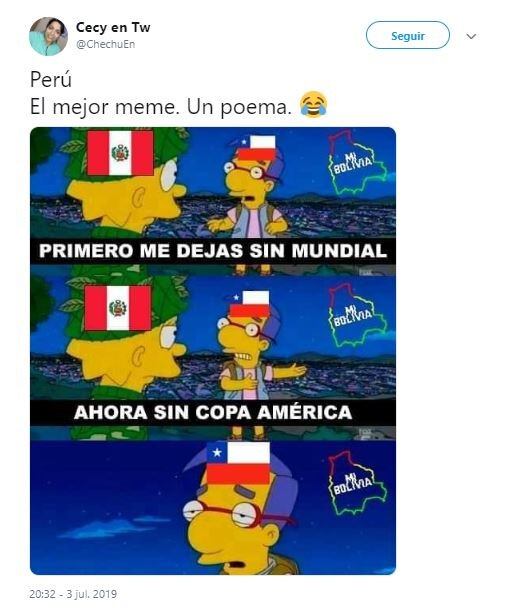 Perú eliminó a Chile de la Copa América y los memes coparon las redes