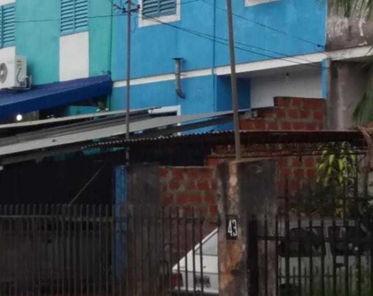 La casa azul sería donde residían Aguerre y Pintos.