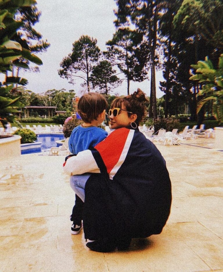 Celeste Cid y su hijo Antón (Foto: mcelestia)