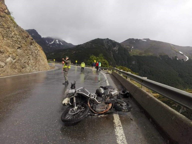 Accidente vial en ruta 3 de Tierra del Fuego.