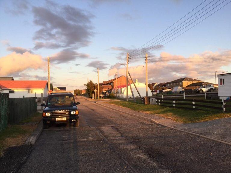 Puerto Argentino, postal del coronavirus