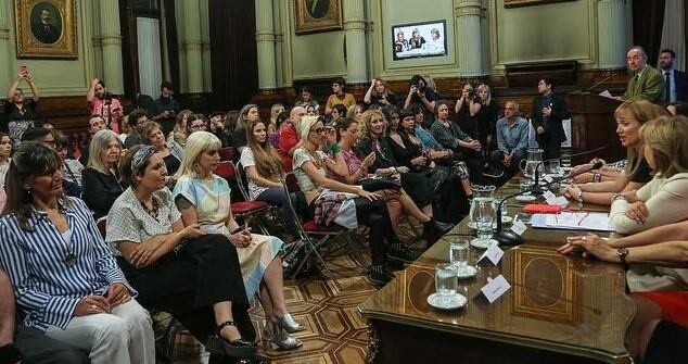 Anabel Fernández Sagasti, en el Congreso de la Nación.