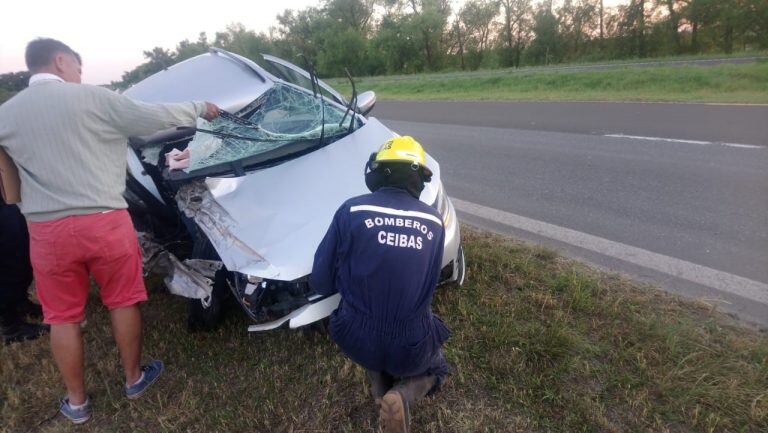 Accidente Ruta 12
Crédito: Bomberos Voluntarios Ceibas