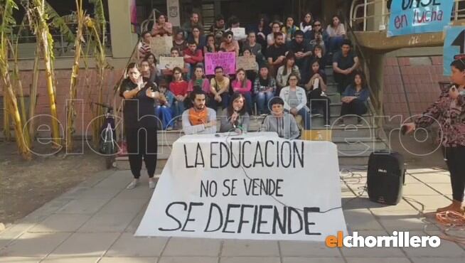 Toma en la Universidad Nacional de San Luis.