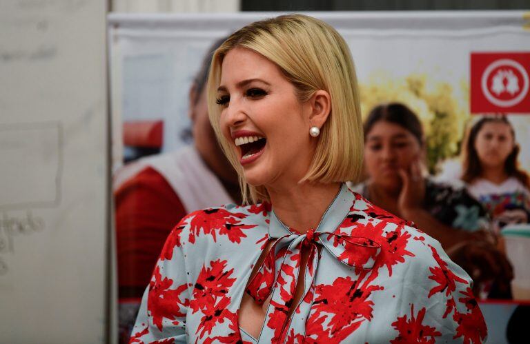 Ivanka Trump realiza en Jujuy la segunda escala de su viaje a Sudamérica para promover el empoderamiento de las mujeres. (AP Photo/Gustavo Garello)