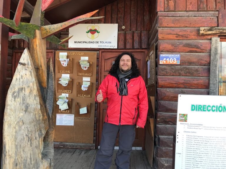 Marcelo Arévalos Coordinador de feria Social Tolhuin, Tierra del Fuego.