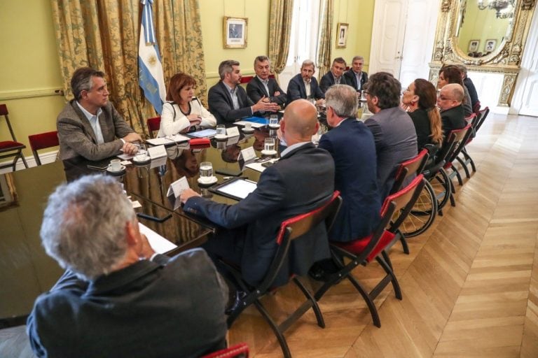 Reunión de Gabinete de este lunes. (Clarin)