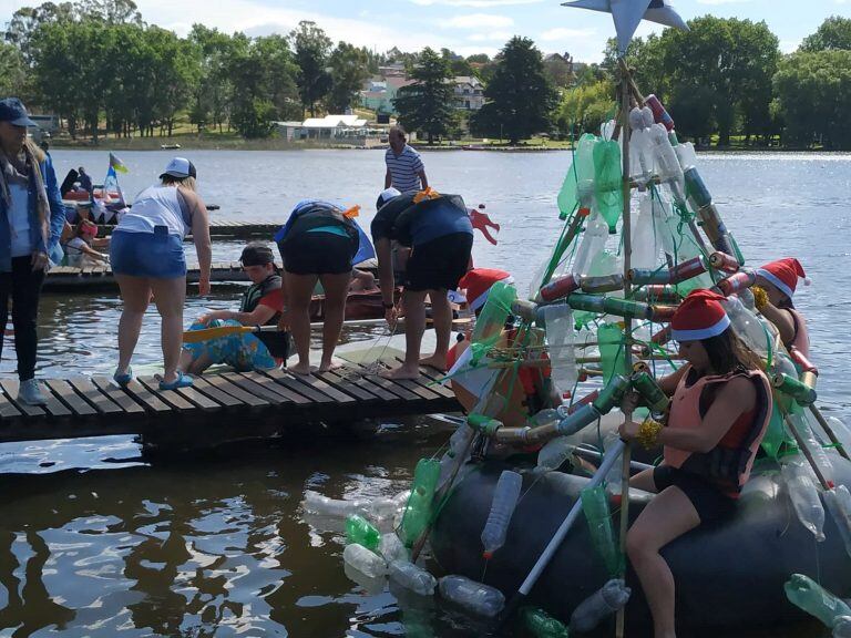 Las embarcaciones que compitieron en la regata. (Fotos: Facebook Club Náutico del Fuerte)