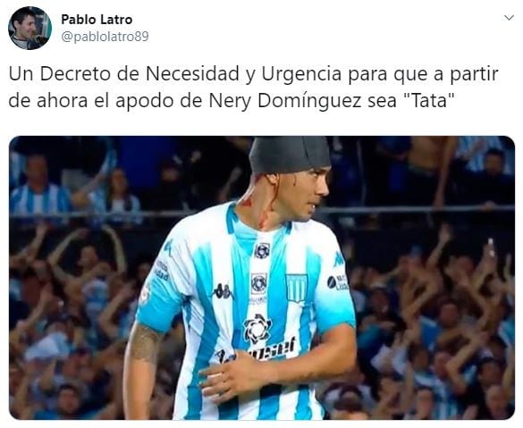 Los memes que dejó el clásico de Avellaneda entre Racing e Independiente (Foto: captura Twitter)