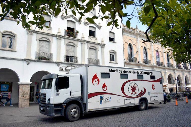 Móvil donación de Sangre. (Gobierno de Salta)