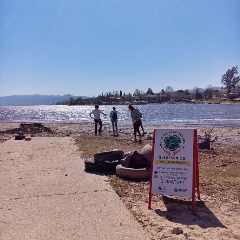 Día mundial de la Limpieza en el lago San Roque