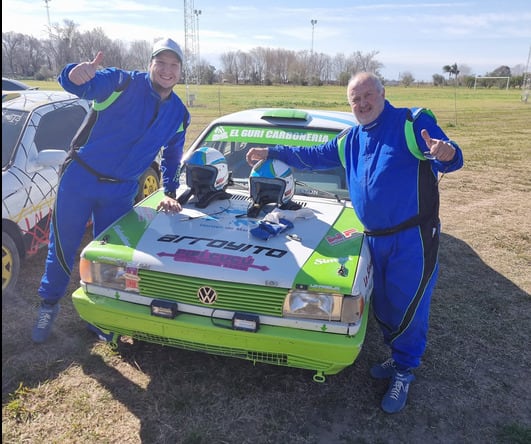 Víctor y Matías Mondino rally Arroyito