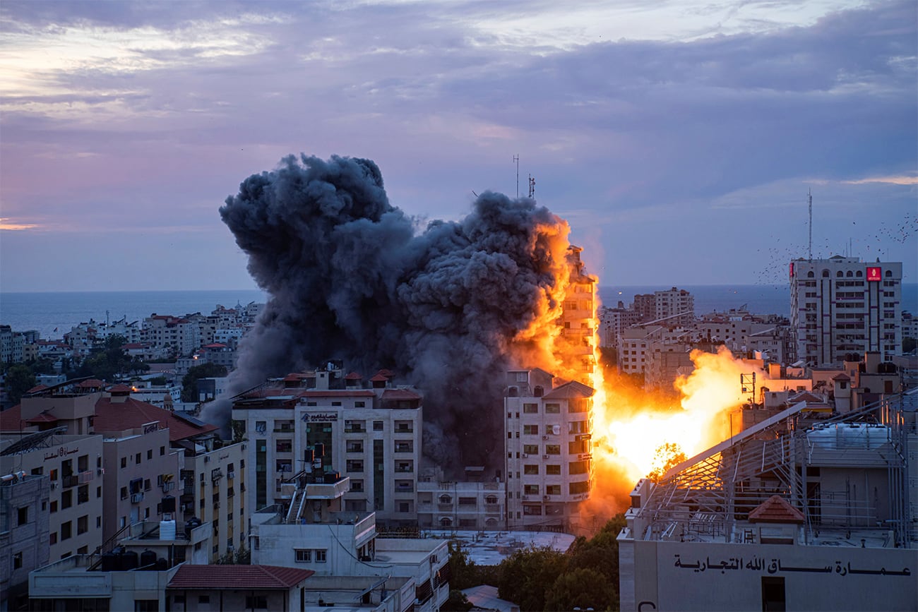 Estado de guerra en Israel (AP).