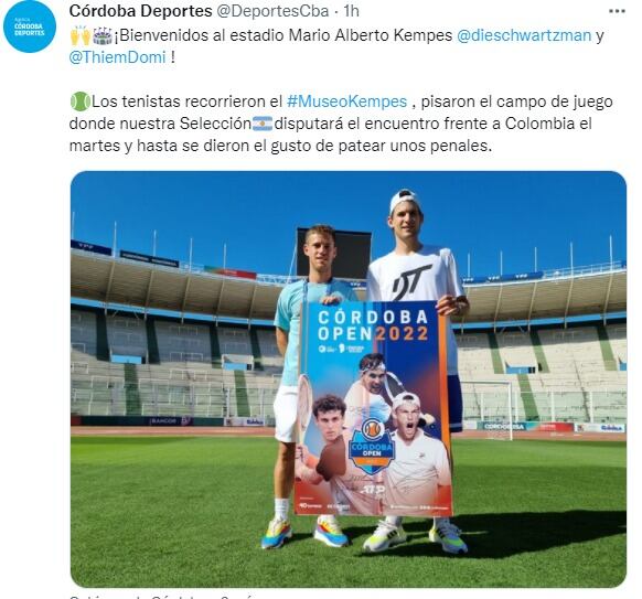 El Peque y el austriaco recorrieron el el Polo Deportivo del Kempes.