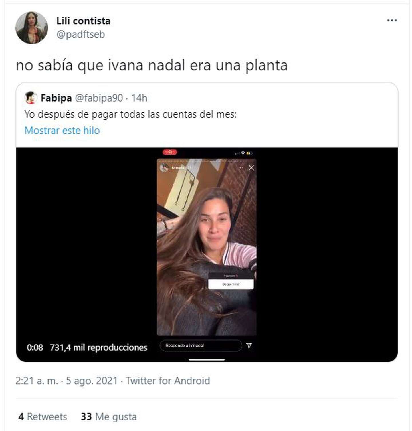 Los memes sobre la respuesta de Ivana Nadal