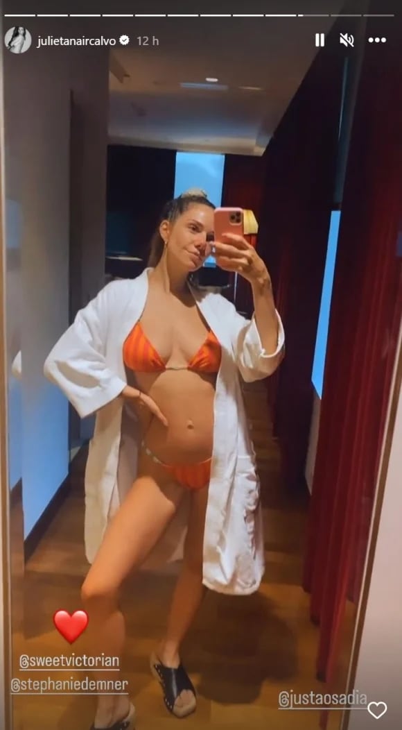 Julieta Nair Calvo subió la temperatura en Instagram.