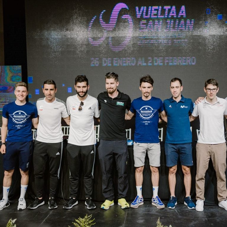 Remco Evenepoel, Maximiliano Richeze, Fernando Gaviria, Peter Sagan, Julian Alanphilippe, Rudy Barbier, Eduardo Sepúlveda y Guillaume Martin.