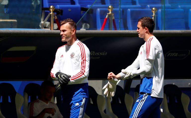 El capitán ruso Igor Akinfeev