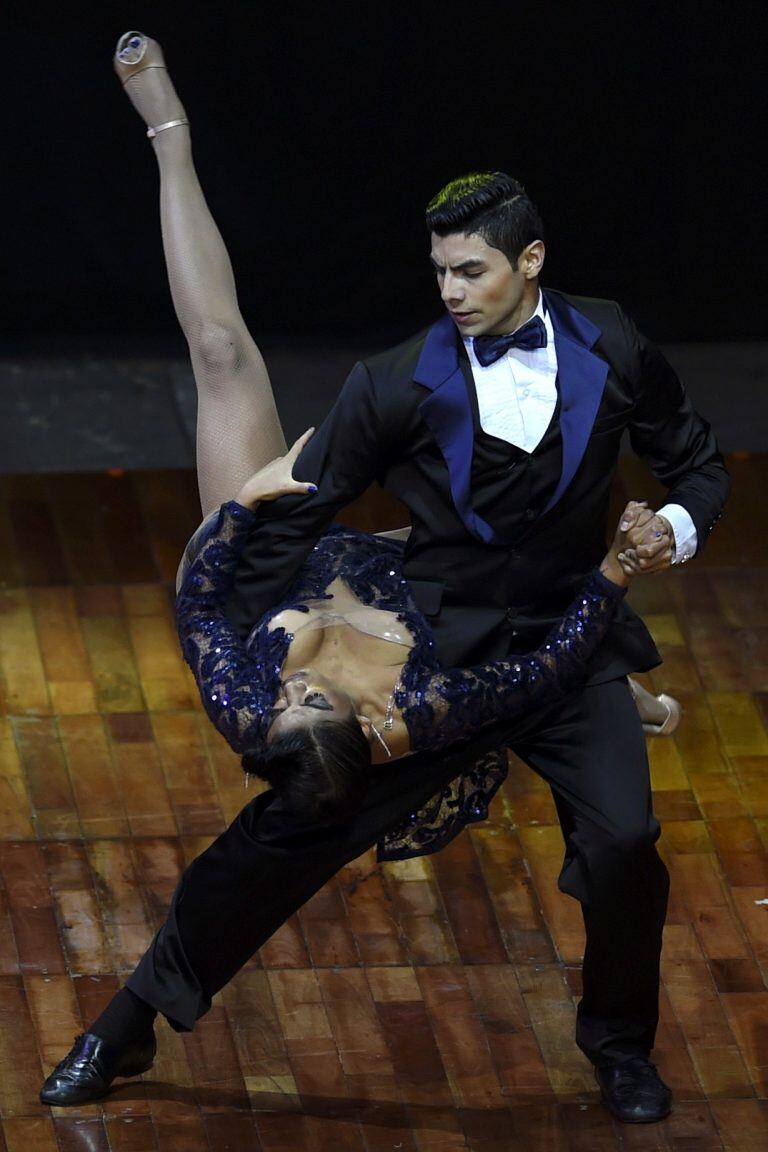 Los colombianos Diana Franco Durango y Valentín Arias Delgado. (AFP)