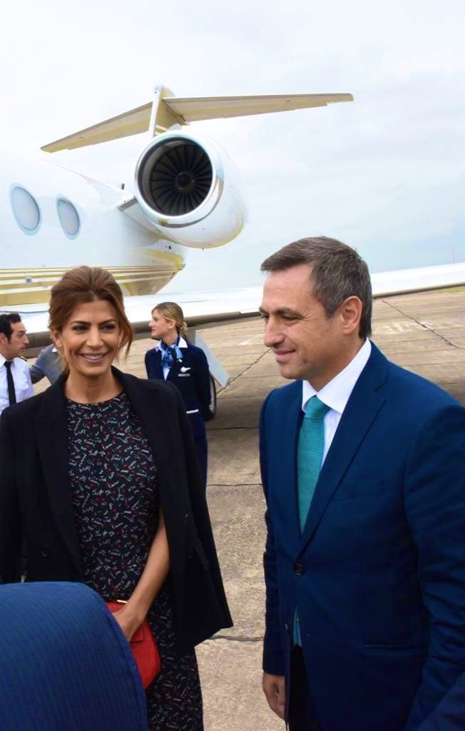 Mauricio Macri en Córdoba, con el intendente Ramón Mestre.