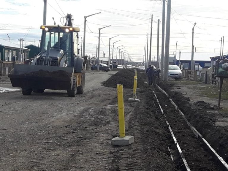 Obras en Río Grande.