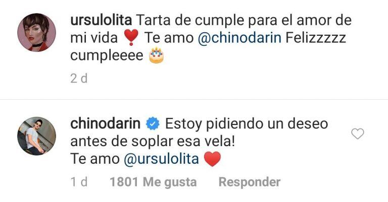 La respuesta del Chino Darín (Foto: captura Instagram)