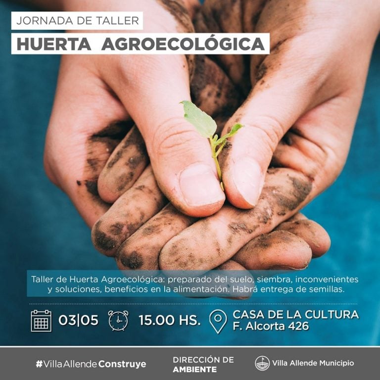 Huerta agroecológica en Villa Allende.