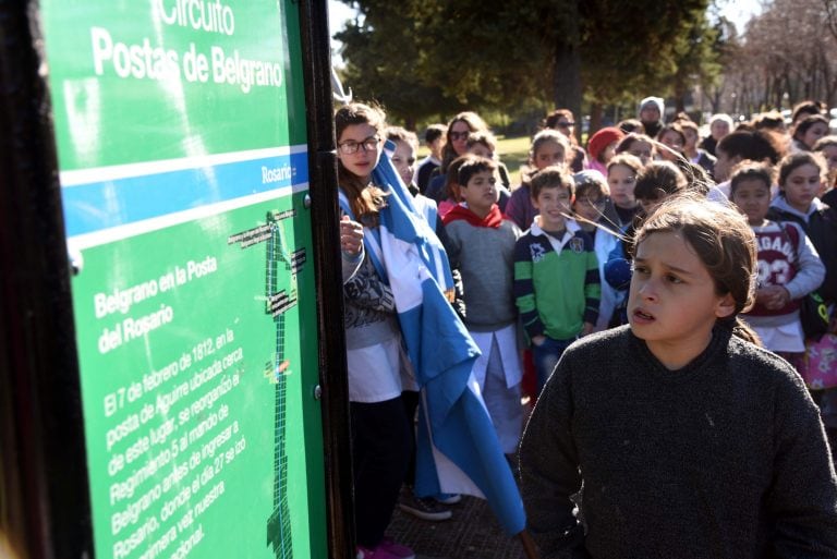 Señalizaron camino de Belgrano en Rosario