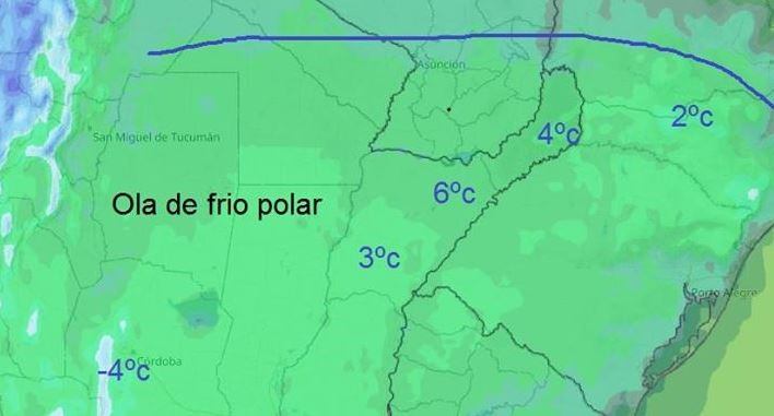 Se viene una ola polar en Misiones. (Foto: Misiones Online)