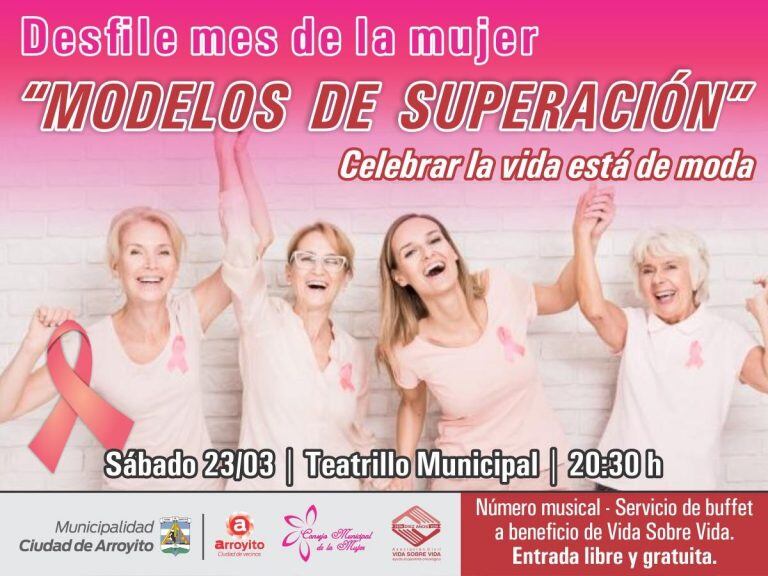 Desfile en Arroyito por el dia de la Mujer