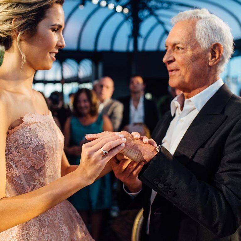 El casamiento de Eduardo Costantini y Elina Fernández. Foto: Instagram Elina Costantini.