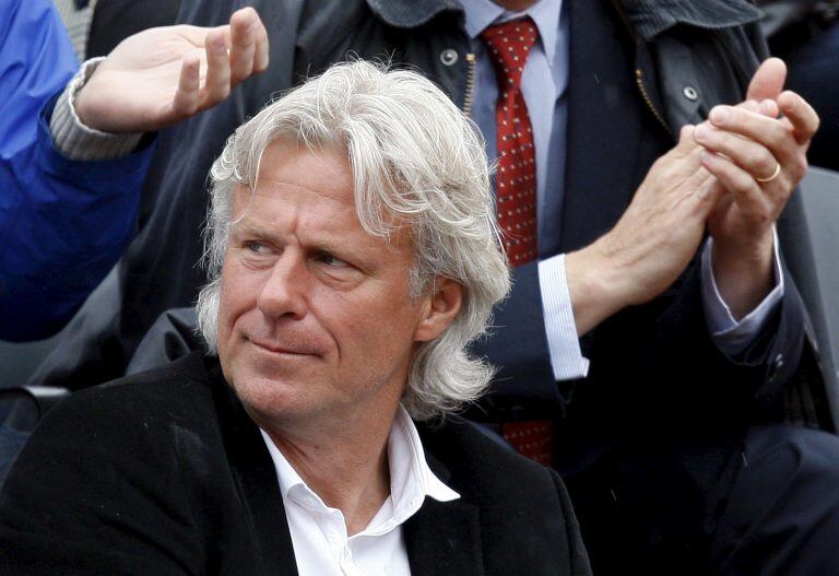 El ex tenista sueco Bjorn Borg durante el partido correspondiente a la final del torneo de tenis Roland Garros (EFE/Julio Muñoz).