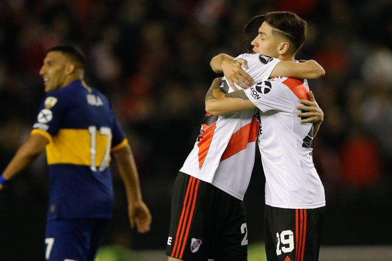 River venció 2-0 a Boca en el partido de ida. La revancha será cinco días antes de las elecciones. (EFE)