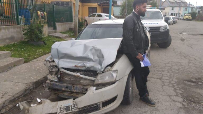 Accidente vial en Ushuaia.