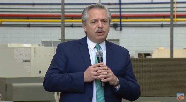 Alberto Fernández presentó el programa de Precios Cuidados para la Construcción (Foto: captura video)