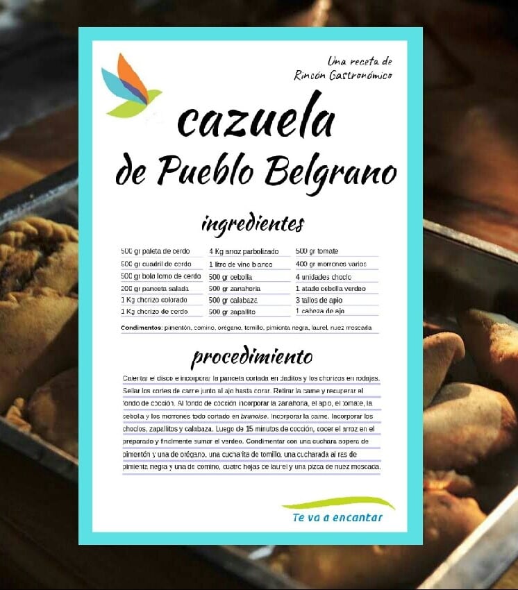 Empanada y Cazuela
Crédito: Prensa PB