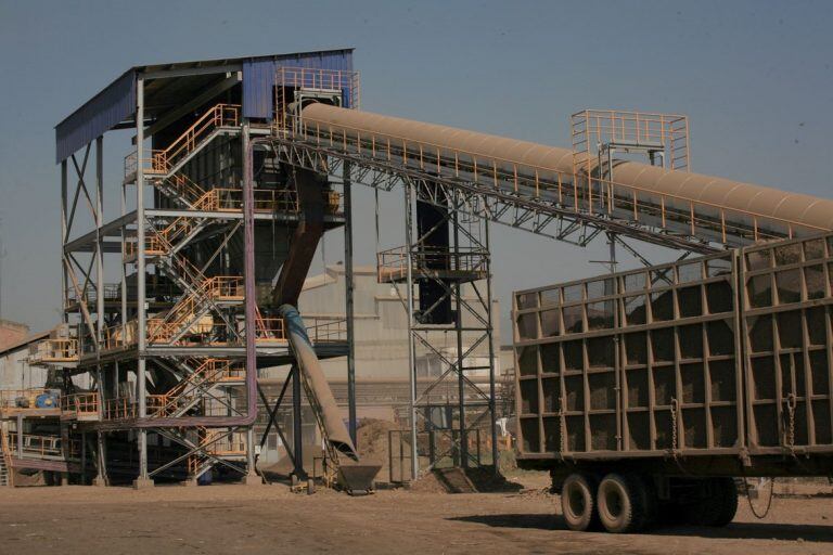 Un sector de las instalaciones de la empresa Ledesma en Libertador General San Martín, Jujuy.