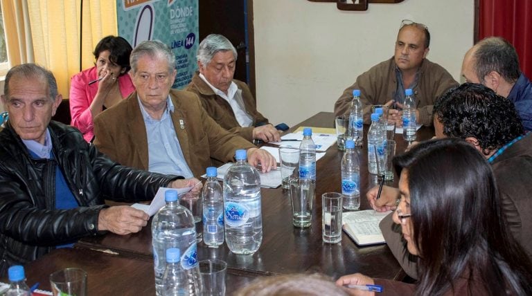 Miembros del Instituto Belgraniano de Jujuy, en la reunión concretada en la sede del Concejo Deliberante capitalino.