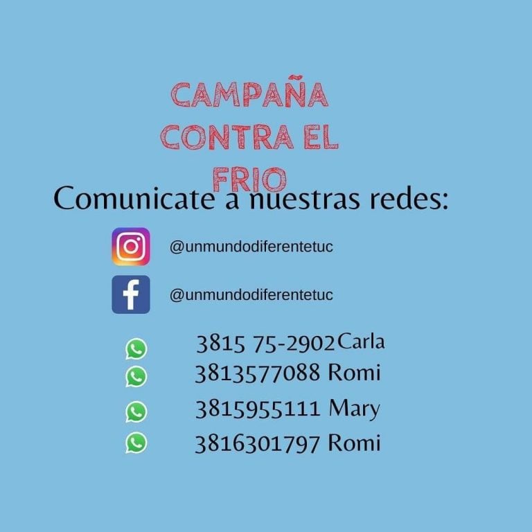 Campaña contra el frío.