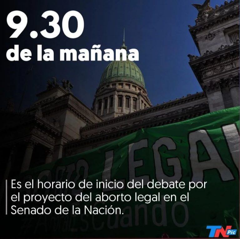 Aborto: se adelantó el debate en el Senado.