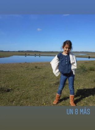 En otra story, Vicuña compartió una foto de Blanca de pequeña y escribió: “Un 8 más”.